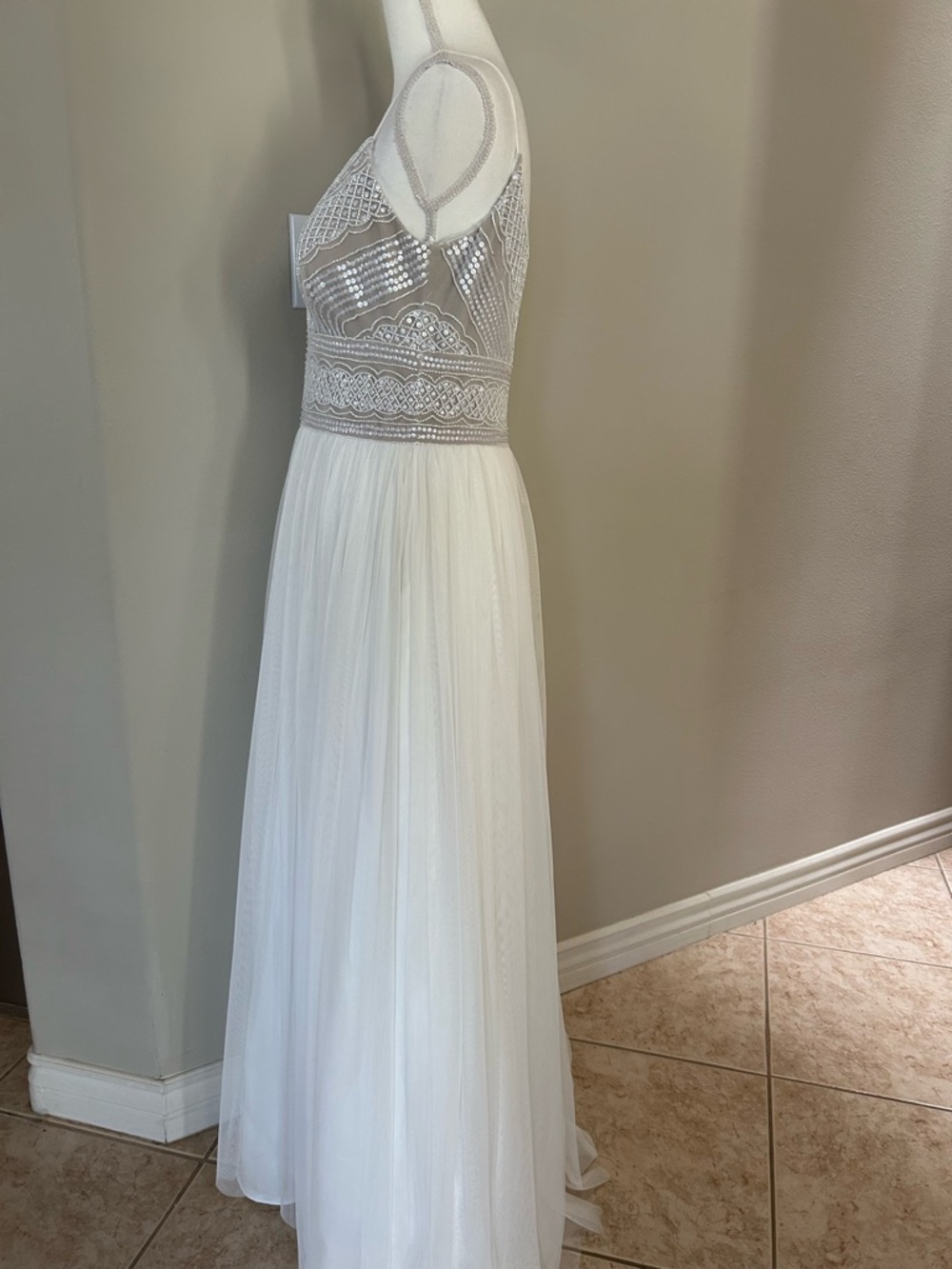 Adrianna Papell Beaded and Sequined Gown - Picture 5 of 14